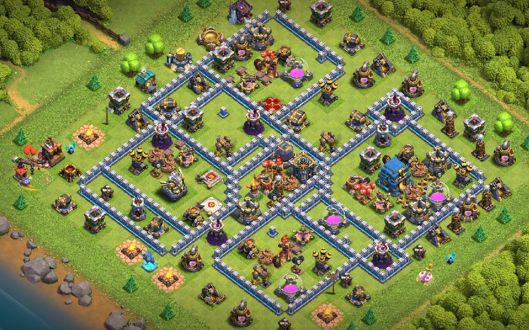 Town Hall 12 Trophy Base layout by Keroppi