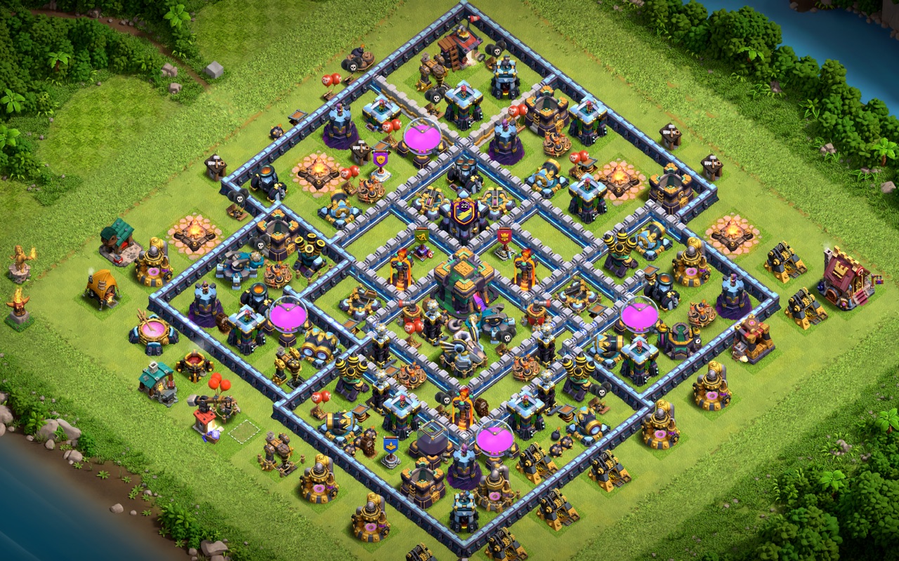 Town Hall 14 Farming Base layout by Whitemoon