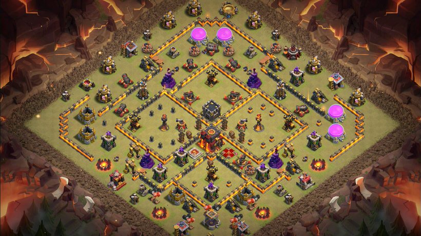 Town Hall 10 War Base layout by TReX
