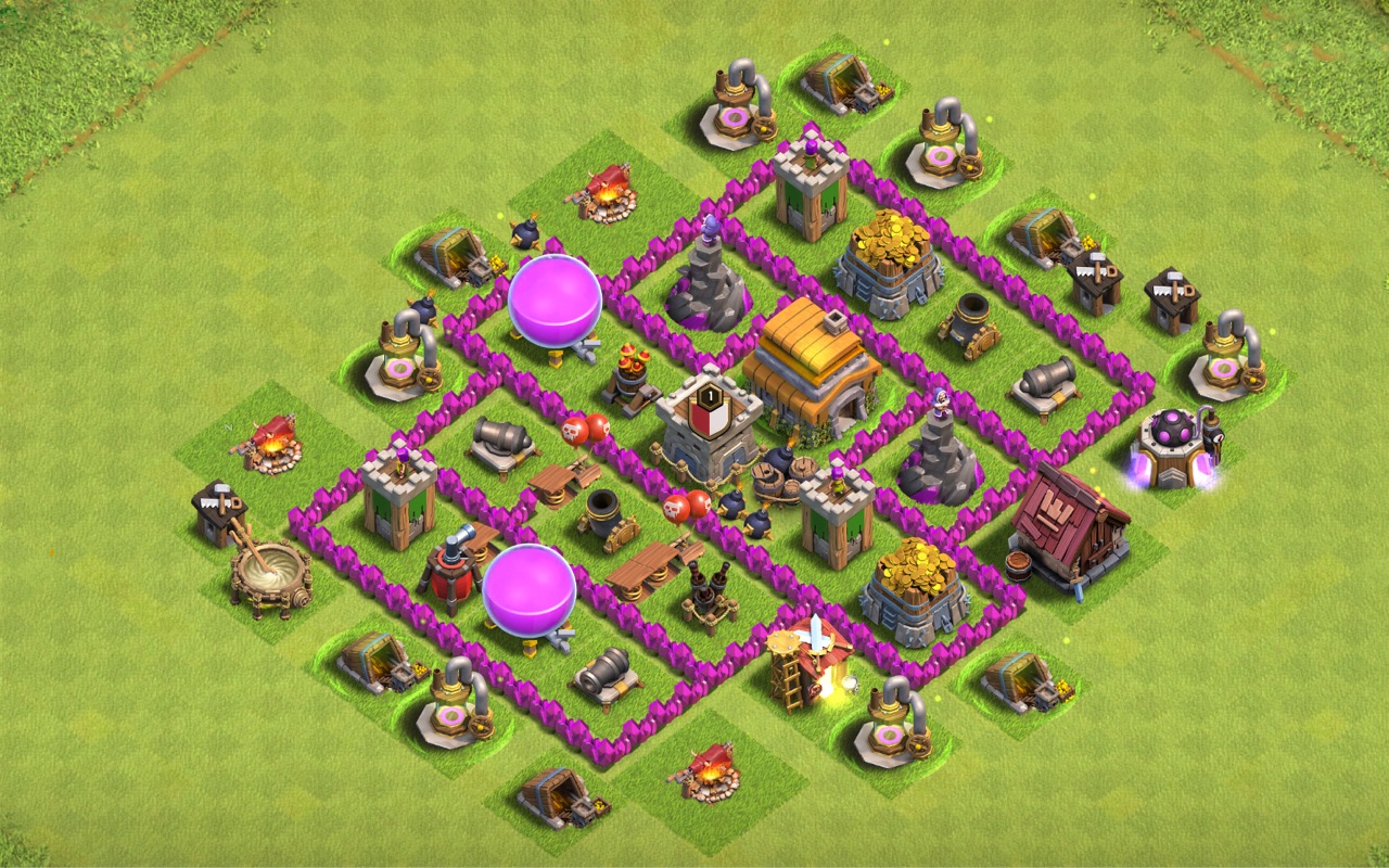 Town Hall 6 Farming Base layout by COC