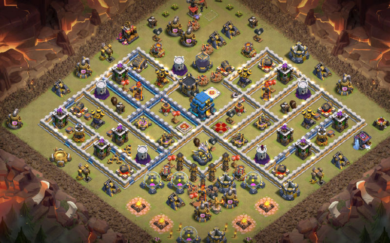 Town Hall 12 War Base layout by DONER