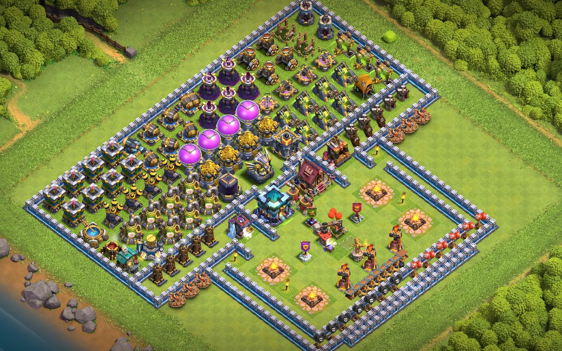 Town Hall 13 Hybrid Base layout by BangHanZ