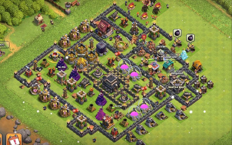 Town Hall 9 Trophy Base layout by Alleounder