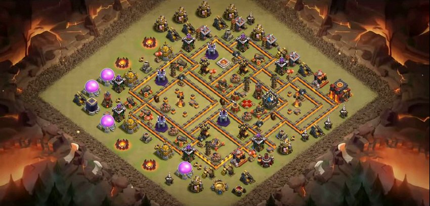 Town Hall 10 War Base layout by TReX