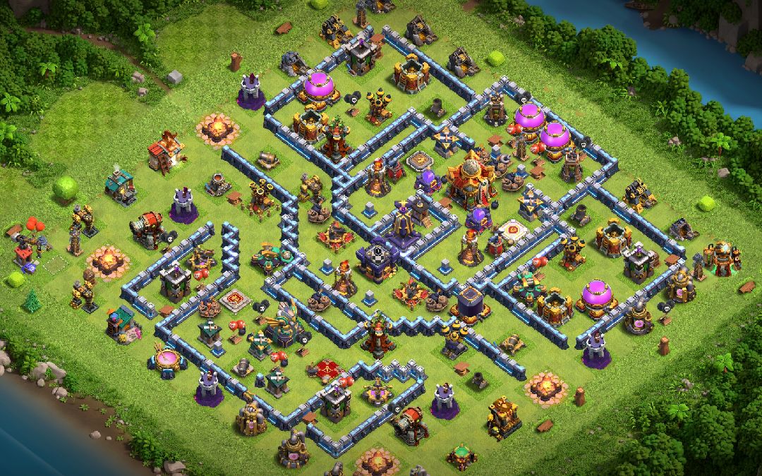Town Hall 16 Trophy Base layout by another world