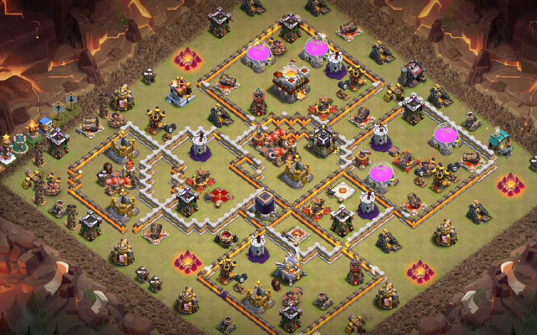 Town Hall 11 War Base layout by LoveHack