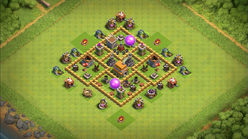 Town Hall 6 Hybrid Base layout by TReX