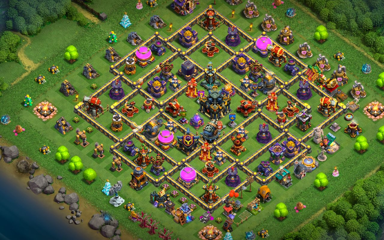 Town Hall 17 Hybrid Base layout by MuNiPa