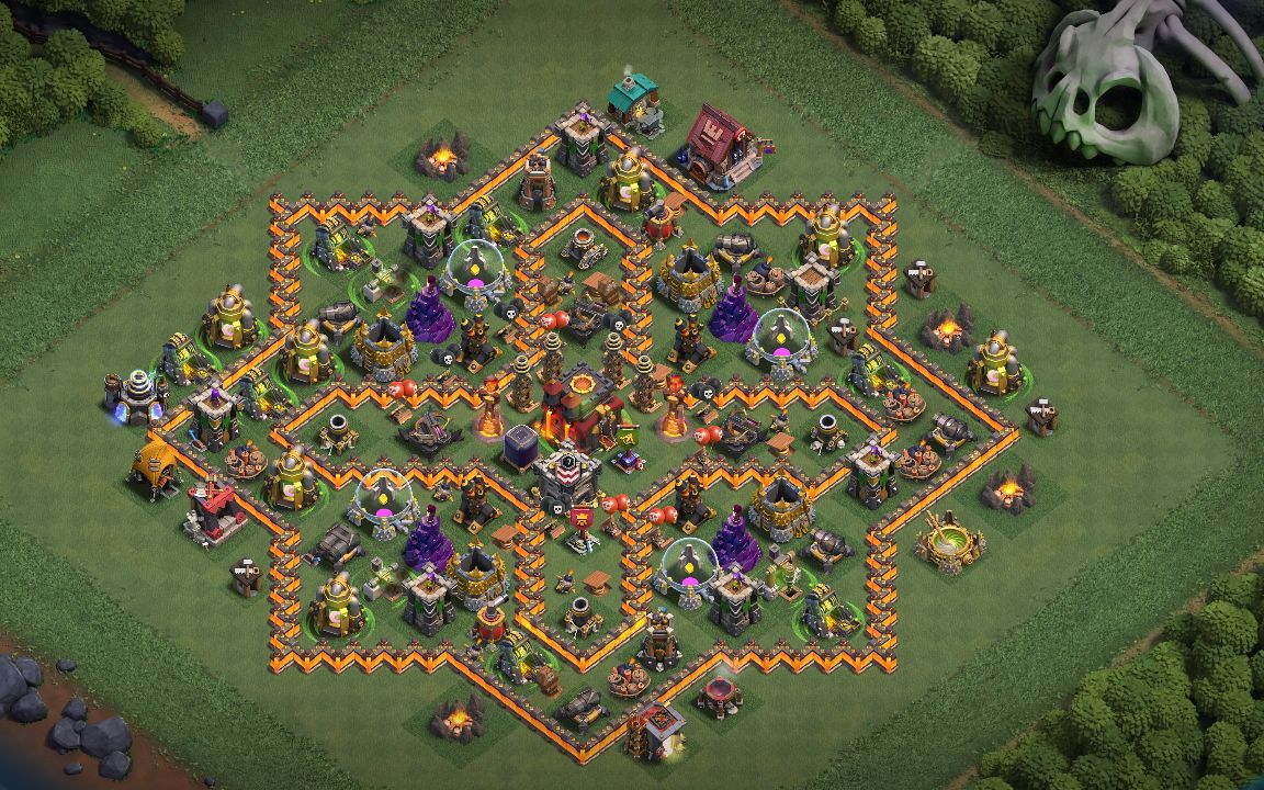 Town Hall 10 War Base layout by Dragon Raider