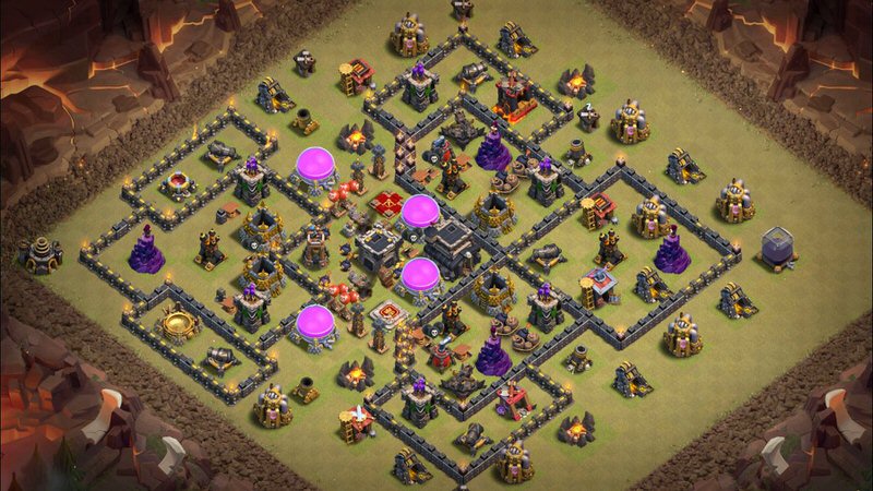 Town Hall 9 War Base layout by TReX