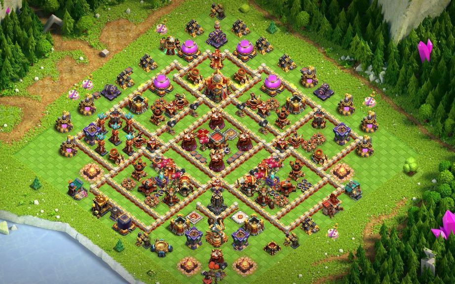 Town Hall 16 Trophy Base layout by XLR8
