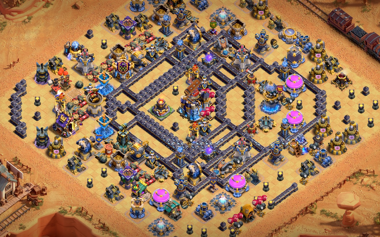 Town Hall 18 War Base layout by Kings Villa