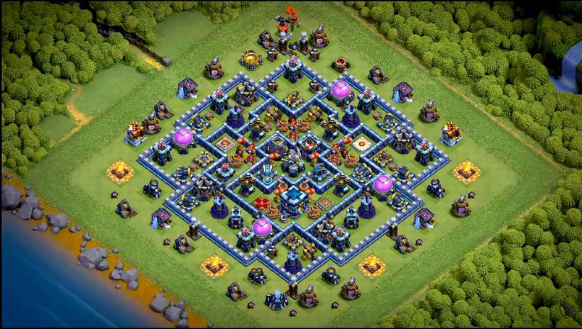 Town Hall 13 Trophy Base layout by TReX