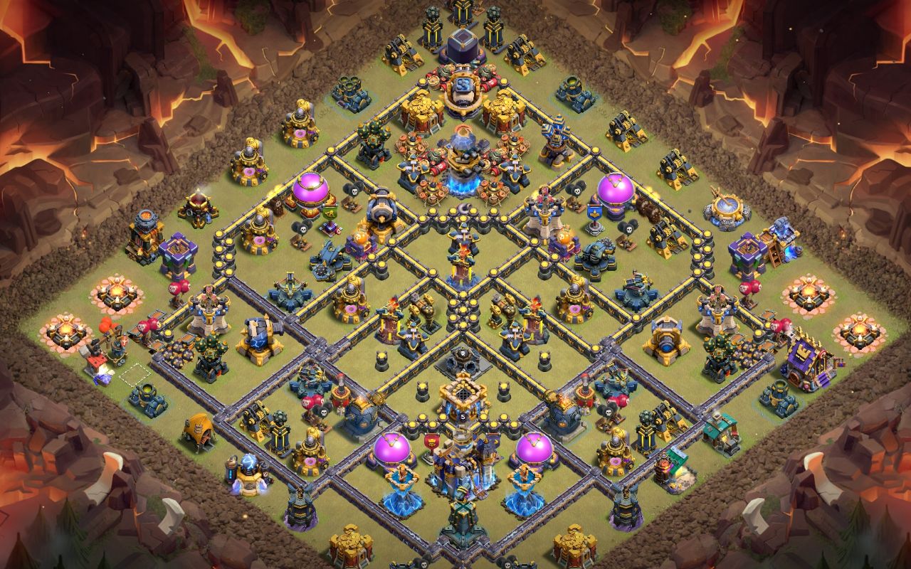 Town Hall 18 War Base layout by Bj Raihan