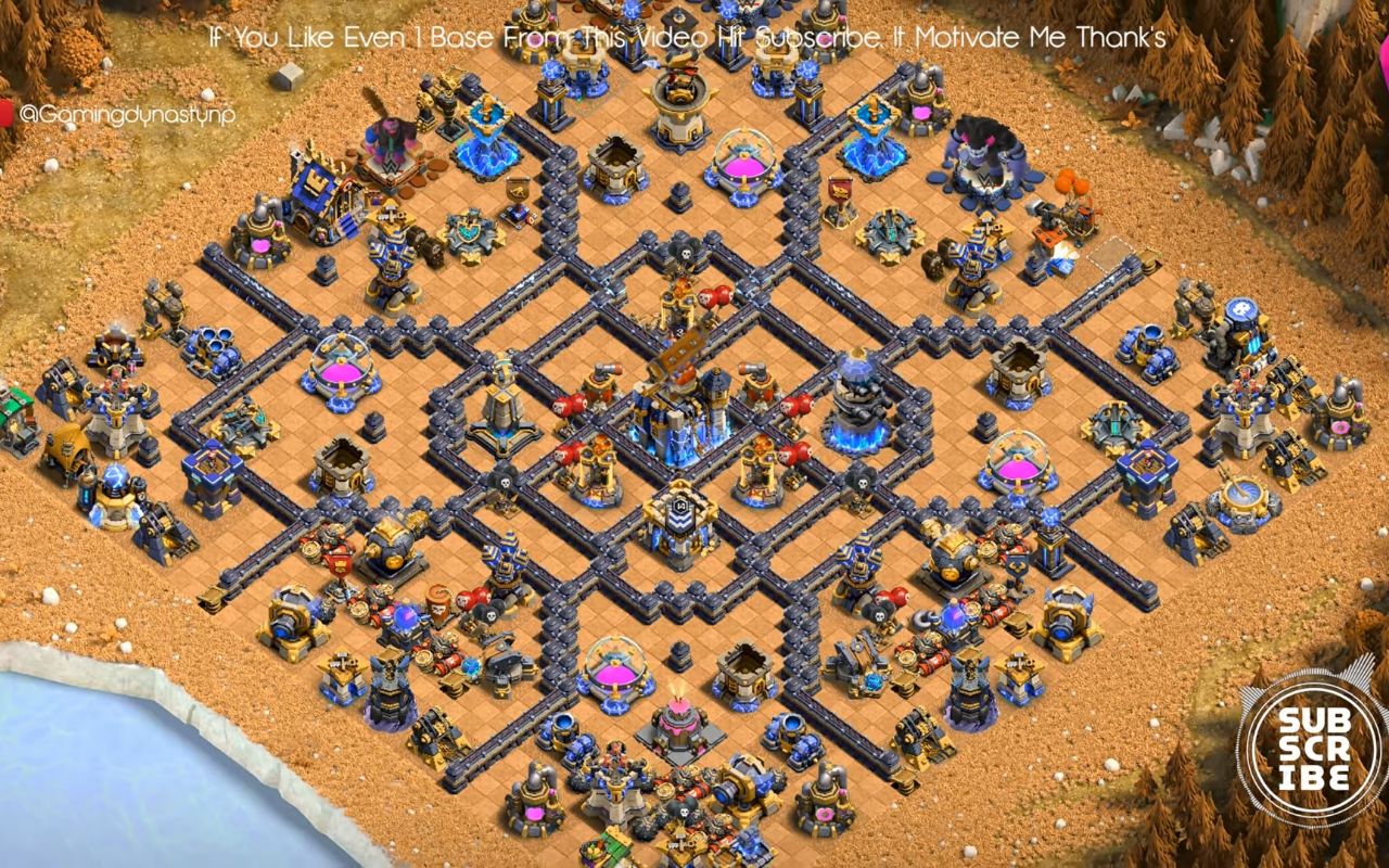 Town Hall 18 Hybrid Base layout by BH10