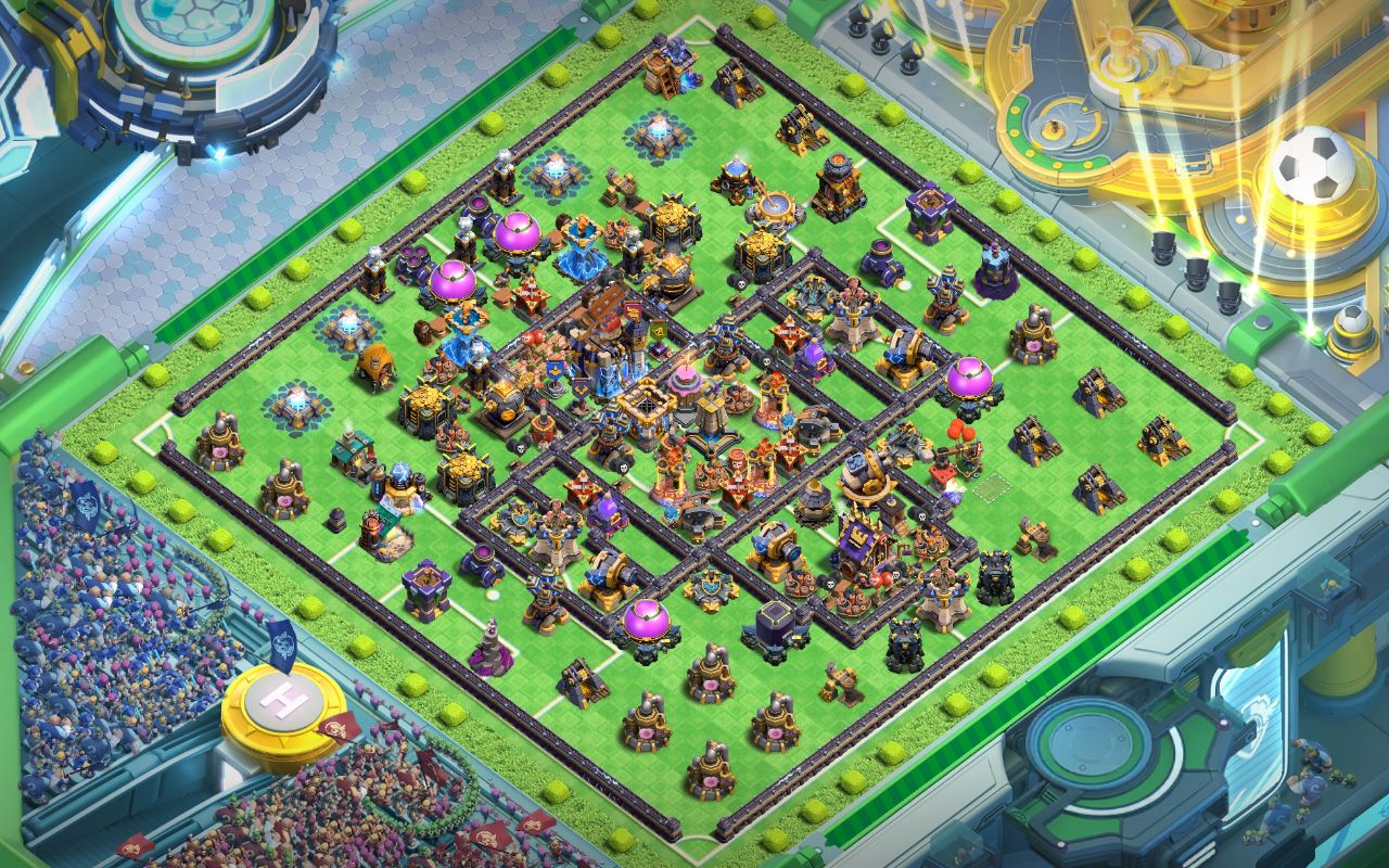 Town Hall 18 Trophy Base layout by Shakil Ahmed