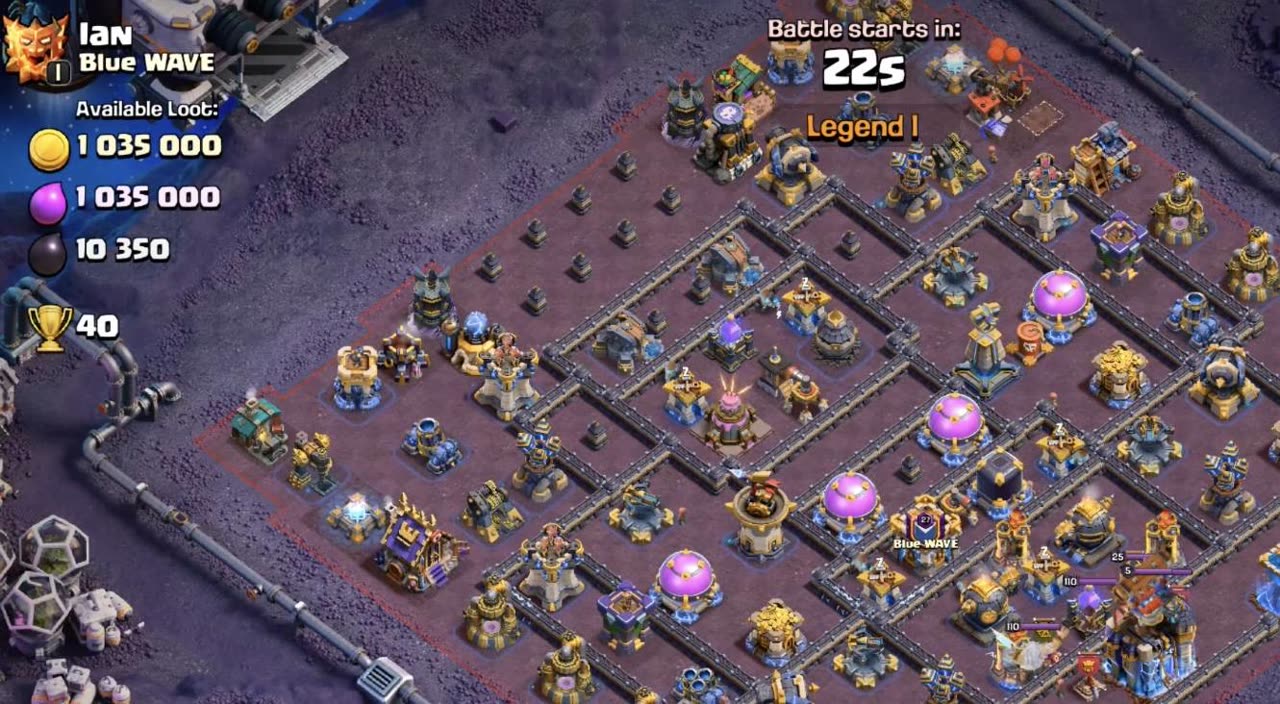 Town Hall 18 Legend Base layout by XLR8