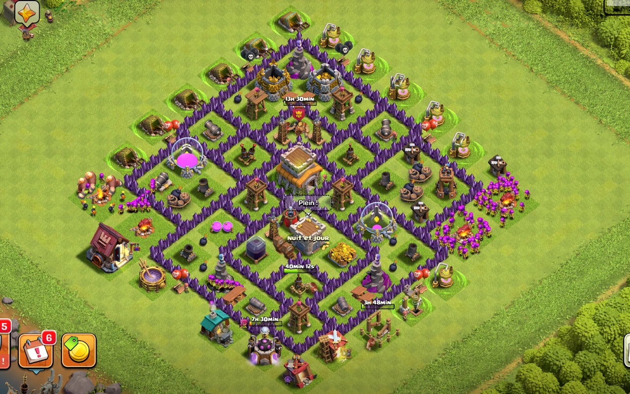 Town Hall 8 Hybrid Base layout by Chill Wolf