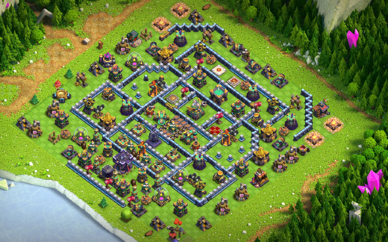 Town Hall 15 Trophy Base layout by ZooM