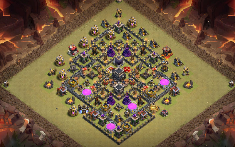Town Hall 9 War Base layout by BD PHOENIX