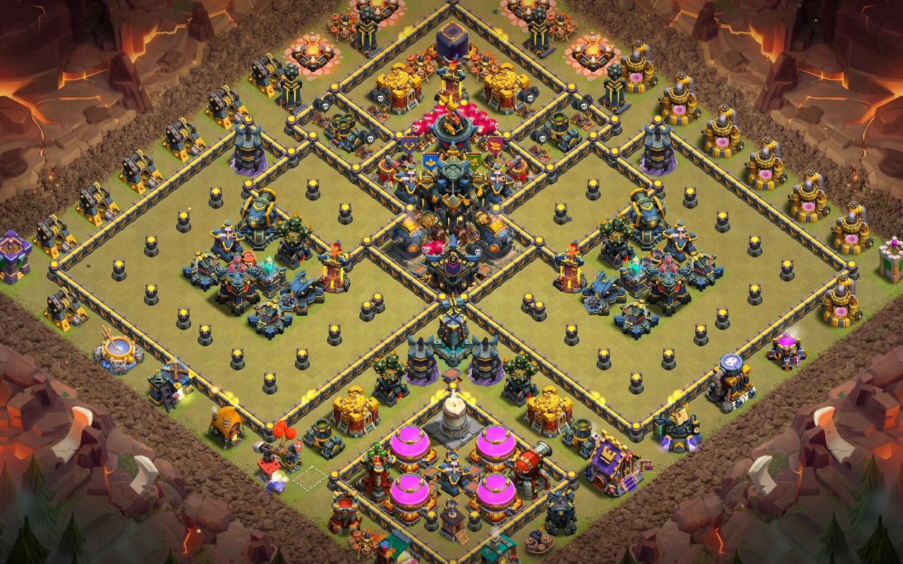 Town Hall 17 War Base layout by Jastineeex