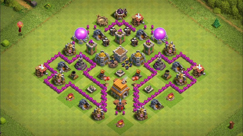 Town Hall 6 Fun Base layout by TReX