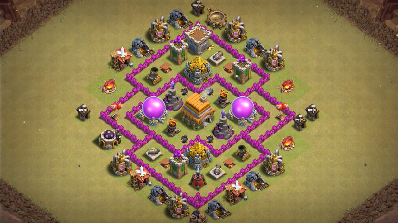 Town Hall 6 War Base layout by TReX