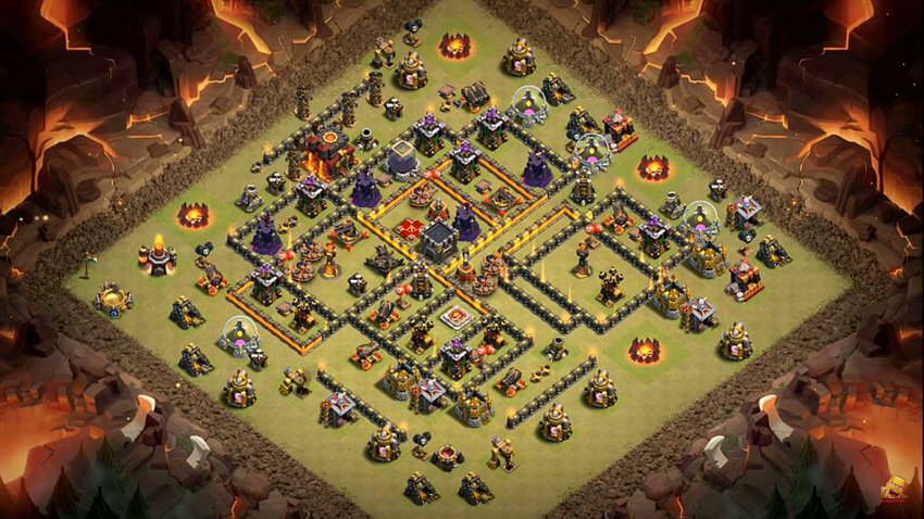 Town Hall 10 War Base layout by TReX