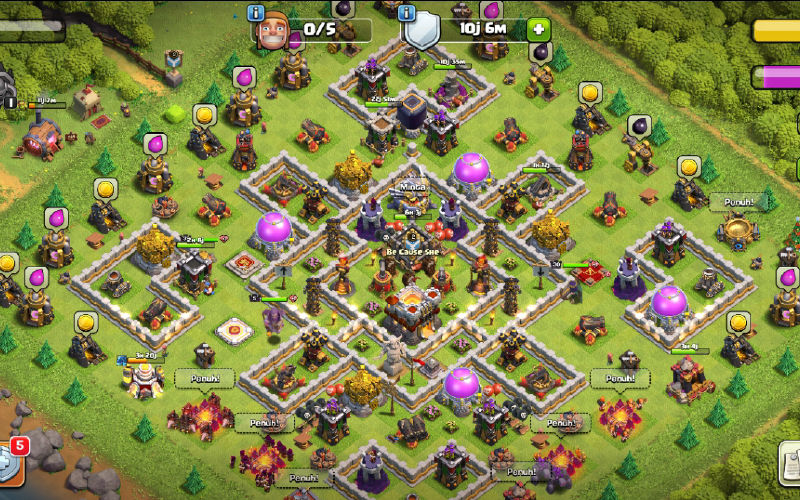 Town Hall 11 Trophy Base layout by Blue Moon