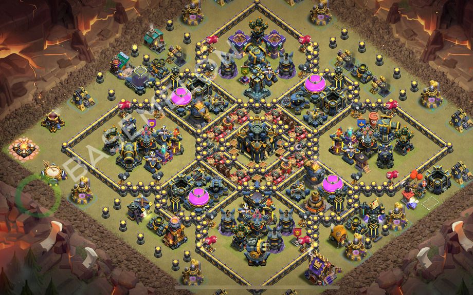 Town Hall 17 War Base layout by Manthan