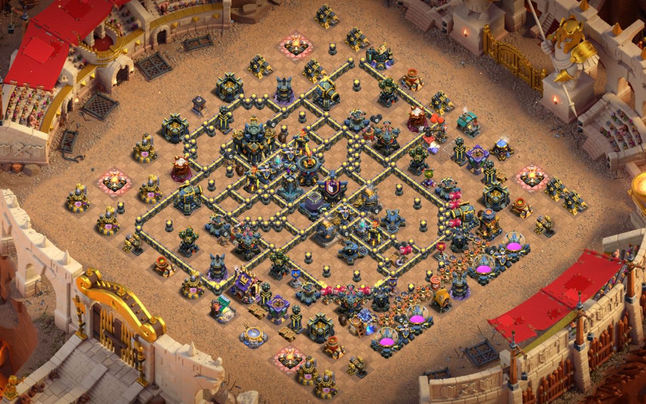 Town Hall 17 War Base layout by Mustafa