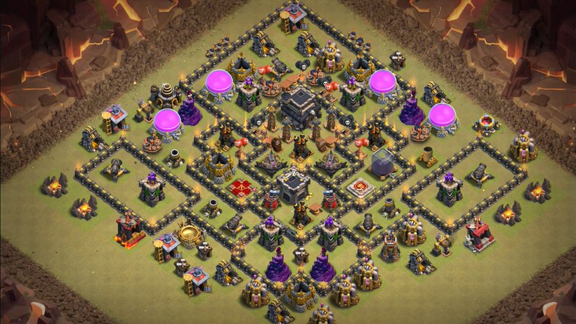 Town Hall 9 War Base layout by TReX