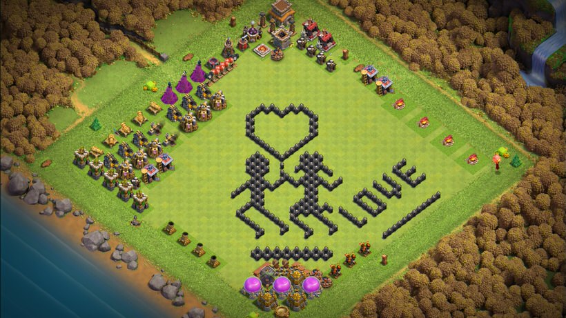 Town Hall 8 Fun Base layout by TReX