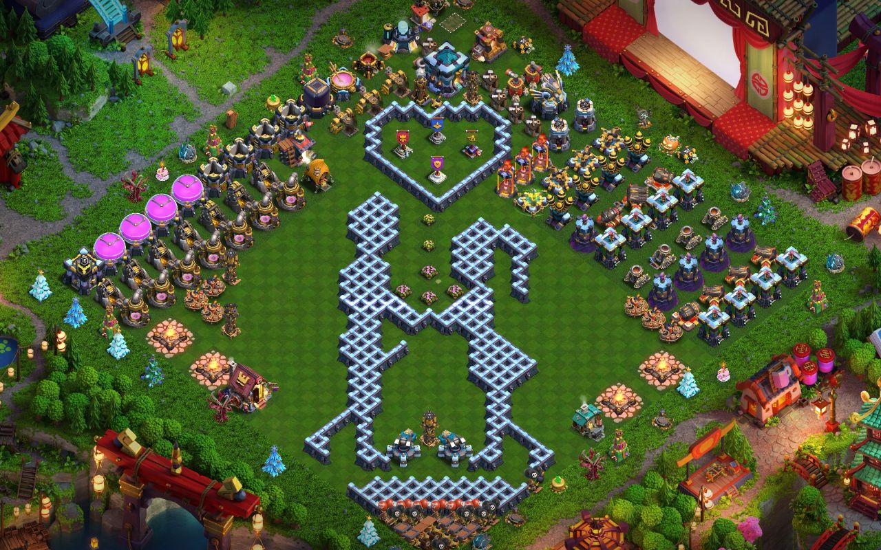 Town Hall 13 Fun Base layout by Darwin's