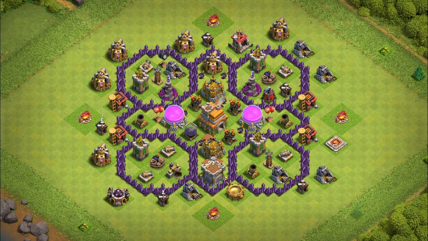 Town Hall 7 Farming Base layout by TReX