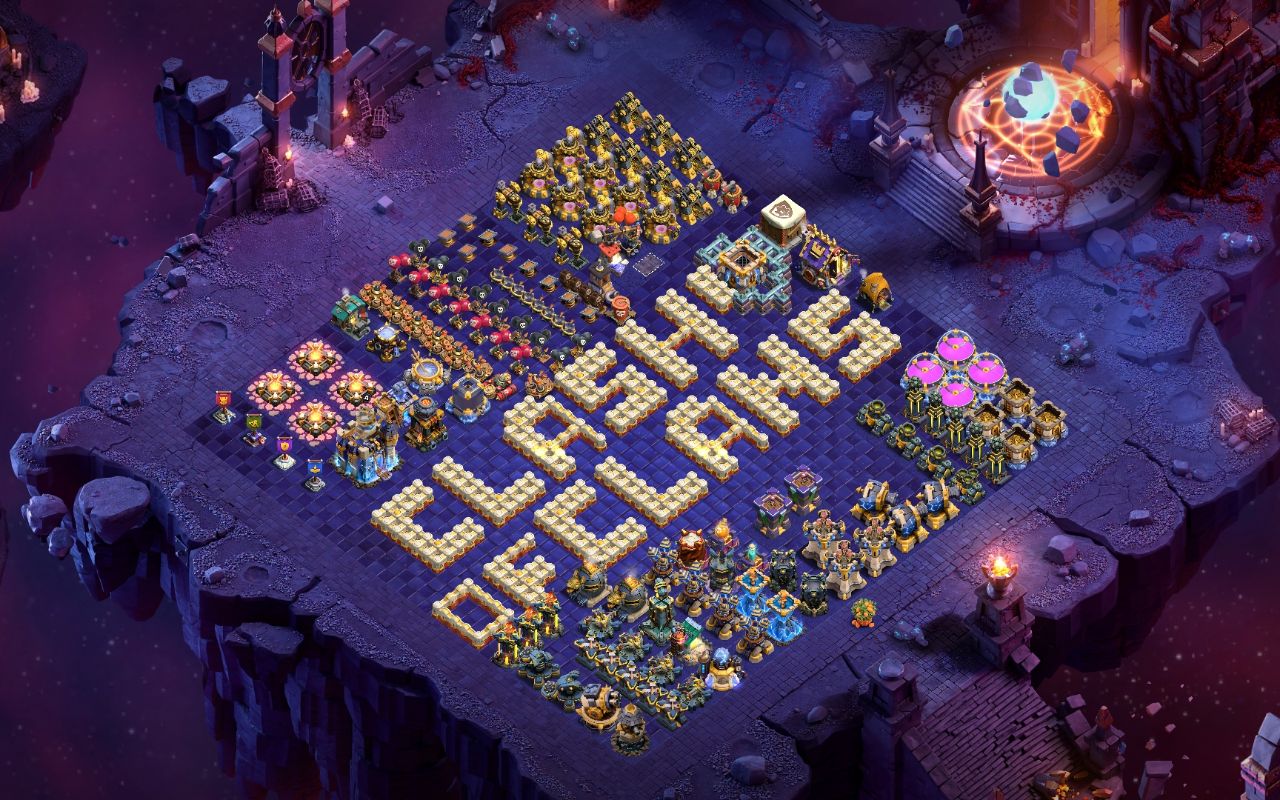 Town Hall 18 Fun Base layout by Wired