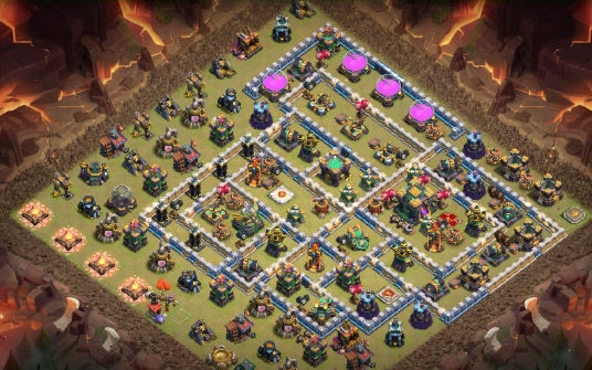 Town Hall 14 War Base layout by Gaming Sanged