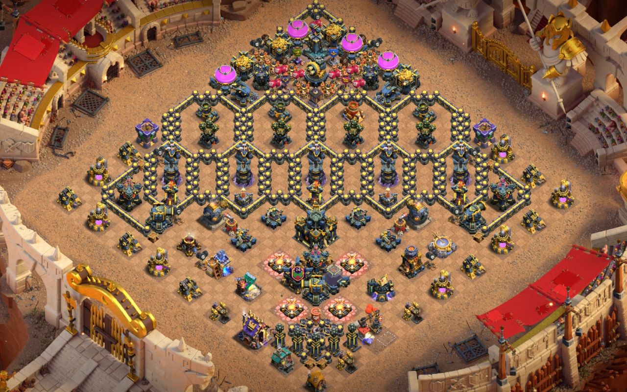 Town Hall 17 War Base layout by Mustafa