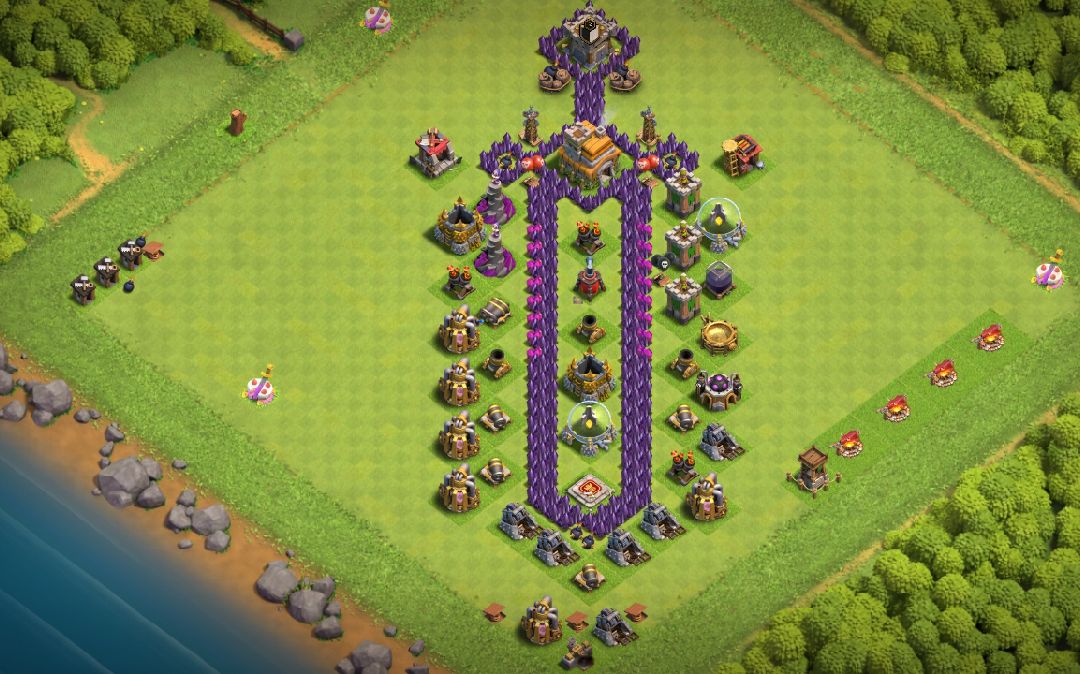 Town Hall 7 Fun Base layout by THLEE