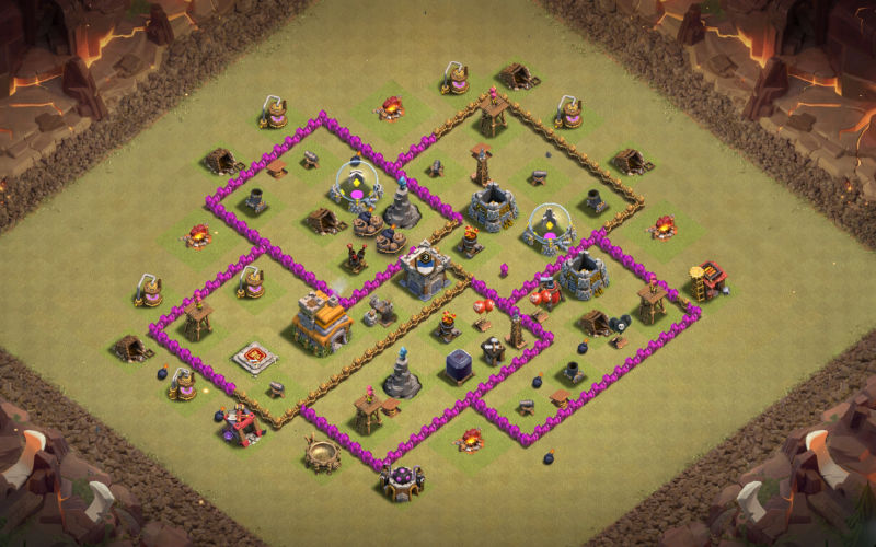 Town Hall 7 War Base layout by BeaTrix™