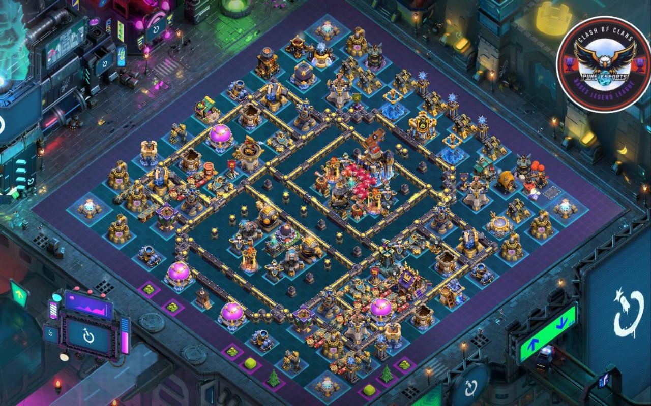 Town Hall 18 Trophy Base layout by XLR8