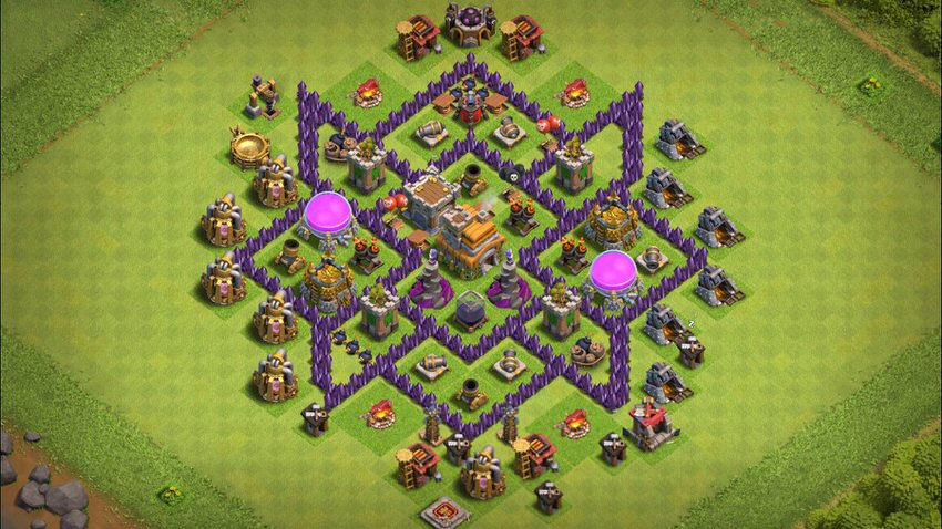 Town Hall 7 Trophy Base layout by TReX