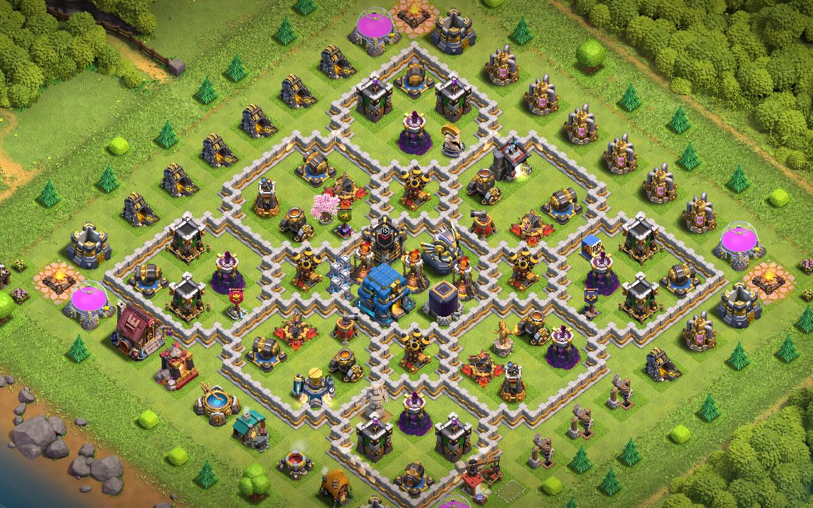 Town Hall 12 Hybrid Base layout by NOAH