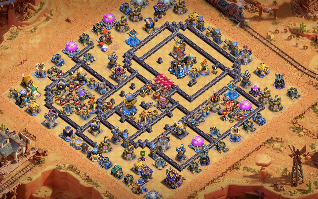 Town Hall 18 War Base layout by Kings Villa