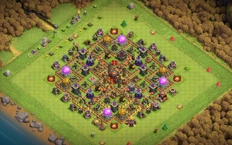 Town Hall 10 Hybrid Base layout by JAY