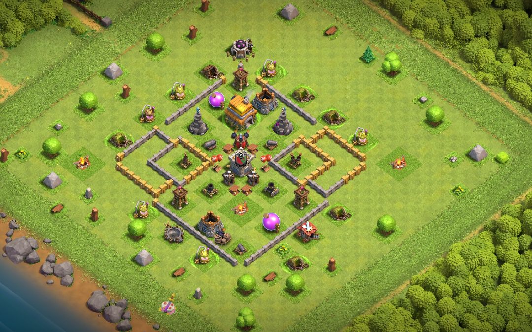 Town Hall 6 War Base layout by SONU