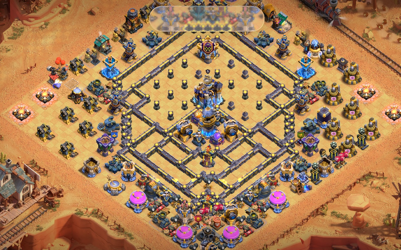 Town Hall 18 War Base layout by Kings Villa