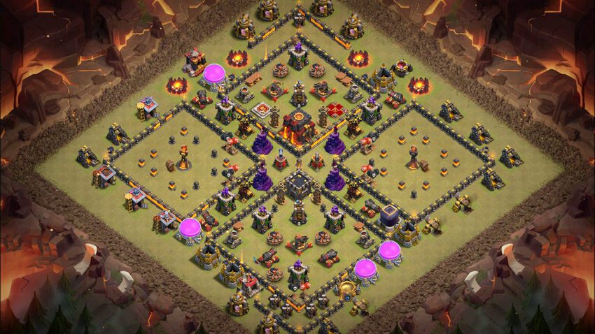 Town Hall 10 War Base layout by TReX