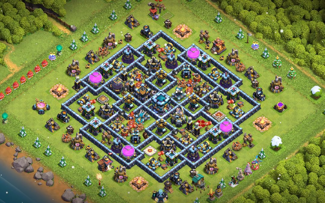 Town Hall 13 War Base layout by Bal Krishna Budha