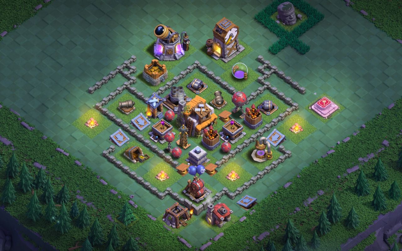Builder Hall 5 Builder Base layout by Amber Viper